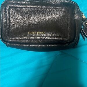 Oliver Bonas Black Leather Crossbody